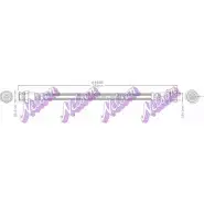 Тормозной шланг BROVEX-NELSON LH1CJNW H4408 3971421 C6 GUL