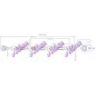 Тормозной шланг BROVEX-NELSON 3J UVEW9 KP615O 3971446 H4432