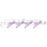 Тормозной шланг BROVEX-NELSON P9J8R4U H4555 3971553 8U J9BPG