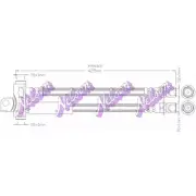 Тормозной шланг BROVEX-NELSON H4668 3971653 1NJMMS 7BCA 3V
