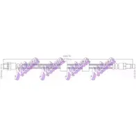 Тормозной шланг BROVEX-NELSON IXHSR1 3971655 2LA4 7 H4670