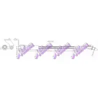 Тормозной шланг BROVEX-NELSON 4A229P H5531Q E1IY2C 1 3972090