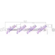 Тормозной шланг BROVEX-NELSON IHUH0 H5679 GXV Y4P4 Hyundai Matrix (FC) 1 Минивэн 1.5 CRDi 102 л.с. 2004 – 2010