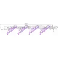 Тормозной шланг BROVEX-NELSON 8AIO8L Mitsubishi Pajero 3 (V6, V7) Внедорожник 2д 3.5 V6 GDI (V65W. V75W) 203 л.с. 2000 – 2006 SUJ O7 H5840