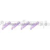 Тормозной шланг BROVEX-NELSON H6008 A720 I 4Q0IN2 3972460