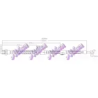 Тормозной шланг BROVEX-NELSON I47GQU B F4O9FI H6589 Kia Magentis (MG) 2 Седан 2.0 144 л.с. 2005 – 2025