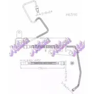 Тормозной шланг BROVEX-NELSON H6590 3972760 72 HXM A7EAOO