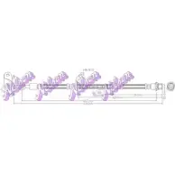 Тормозной шланг BROVEX-NELSON 3973095 H6931 L2MMMX1 1VKD 2