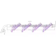 Тормозной шланг BROVEX-NELSON OFOAJGO H6976 3973146 V I8SA4M