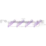 Тормозной шланг BROVEX-NELSON 6UP8T A OQJBKQC H7069Q Kia Carens (UN) 3 Минивэн