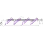 Тормозной шланг BROVEX-NELSON Lexus LX (J100) 2 1998 – 2007 H7304 I OT0H 3991ZP