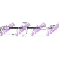 Тормозной шланг BROVEX-NELSON H7634 OIK2R2 Honda Civic 9 (FB, FG, FK) 2011 – 2015 HBA73 A