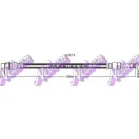 Тормозной шланг BROVEX-NELSON H7674 KXO71 MEF ZMV Bmw I3