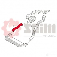 Патрубок интеркулера SEIM 981717 MSI 9JG 1437799938 - Изображение 2