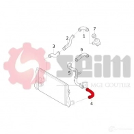 Патрубок интеркулера SEIM 3349809810463 3HW4 A 2159623 981046 - Изображение 2