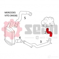 Патрубок интеркулера SEIM 3349809814294 2159942 A3 UTUOG 981429 - Изображение 2
