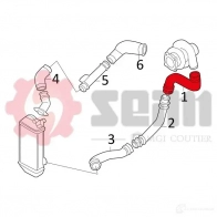 Патрубок интеркулера SEIM 981602 BWS5 N 2160044 3349809816021 - Изображение 3