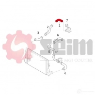 Патрубок интеркулера SEIM 3349809815895 2160031 R 06AY 981589 - Изображение 5