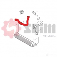 Патрубок интеркулера SEIM F3 T9XPP 1437800433 981827 - Изображение 2