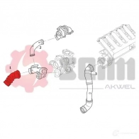 Патрубок интеркулера SEIM 1437799960 2R MSO 981719 - Изображение 2