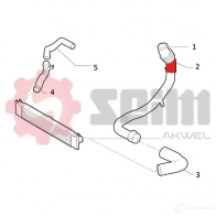 Патрубок интеркулера SEIM 981745 B A7HKAL 1437800412 - Изображение 2