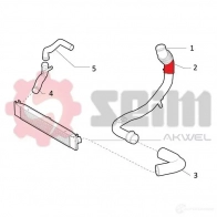 Патрубок интеркулера SEIM 981745 B A7HKAL 1437800412 - Изображение 3