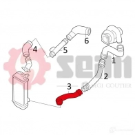 Патрубок интеркулера SEIM 2160045 981603 L MTF8MA 3349809816038 - Изображение 3