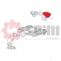 Патрубок интеркулера SEIM 1437802640 981990 L9BX JU - Изображение 2