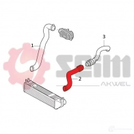 Патрубок интеркулера SEIM 4DN2 H 1437800480 981823 - Изображение 2