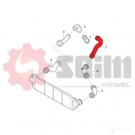 Патрубок интеркулера SEIM 1437802871 981989 KVZ M2 - Изображение 2