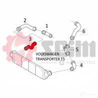 Патрубок интеркулера SEIM 3349809816298 981629 EQDSI HM 2160071 - Изображение 2