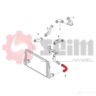 Патрубок интеркулера SEIM V6BZ Q 1437803630 981961 - Изображение 2