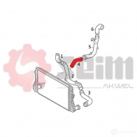 Патрубок интеркулера SEIM V6BZ Q 1437803630 981961 - Изображение 3