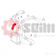 Патрубок интеркулера SEIM 981607 R9 4N5 2160049 3349809816076 - Изображение 2
