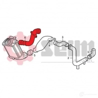 Патрубок интеркулера SEIM 1437803657 ZD50I 3H 981942 - Изображение 3