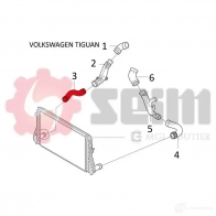 Патрубок интеркулера SEIM 2160095 KU QJH1V 3349809816557 981655 - Изображение 3