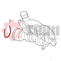Патрубок интеркулера SEIM B7 PU90G 1437802324 981938 - Изображение 6