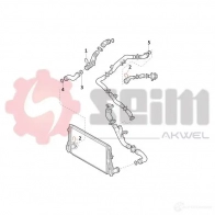 Патрубок интеркулера SEIM R6ZM W1 1437802319 981959 - Изображение 2