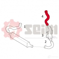 Патрубок интеркулера SEIM 8 JC5B 981704 1437804105 - Изображение 2