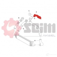 Патрубок интеркулера SEIM 1437804006 982039 9JZX P - Изображение 3