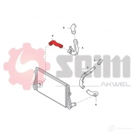 Патрубок интеркулера SEIM 1437804103 981984 FI 1VPBL - Изображение 2