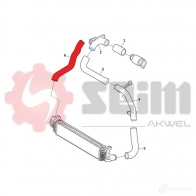 Патрубок интеркулера SEIM FV 5L9 982002 1437800769 - Изображение 2