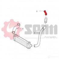 Патрубок интеркулера SEIM 981805 7RUOU1 L 1437803782 - Изображение 2