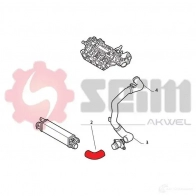 Патрубок интеркулера SEIM P1VV 6 982042 1438007277 - Изображение 2