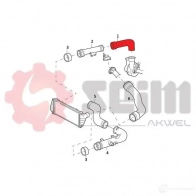 Патрубок интеркулера SEIM 1437803336 981965 XZ 3NK - Изображение 2
