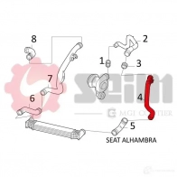 Патрубок интеркулера SEIM 981586 3349809815864 QPP 16 2160028 - Изображение 3
