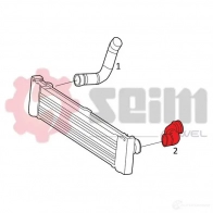 Патрубок интеркулера SEIM 981848 QBO LXQW 1437801190 - Изображение 2