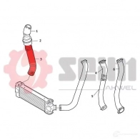Патрубок интеркулера SEIM 1437804014 ZJ4Y X 981808 - Изображение 2