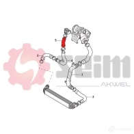 Патрубок интеркулера SEIM 5 HHX2A4 1438007224 982049 - Изображение 4