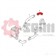 Патрубок интеркулера SEIM 1437801669 981922 V 6I9DRF - Изображение 3